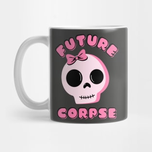 Future Corpse With Cute Pink Bow Mug